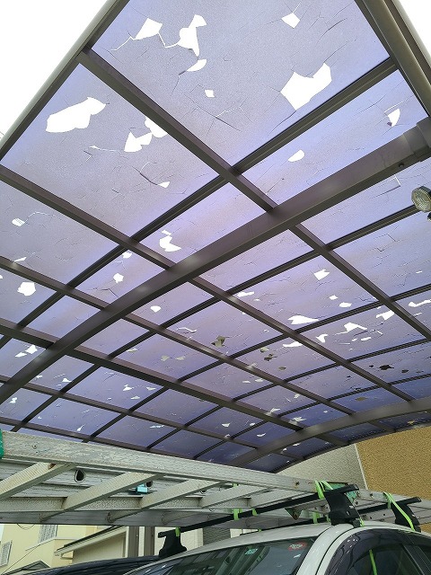 加古川市　既存カーポート屋根